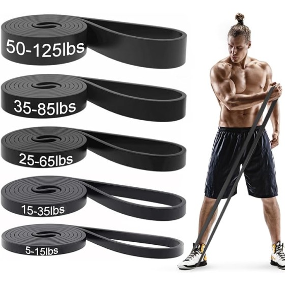 Pull Up Bands, Resistance Bands, Pull Up Assistance Bands Set for Men & Women, Exercise Workout Bands for Working Out, Body Stretching, Physical Therapy, Muscle Training
